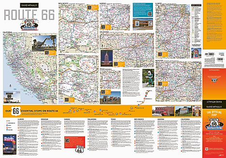 Rand McNally Route 66 Commemorative Map