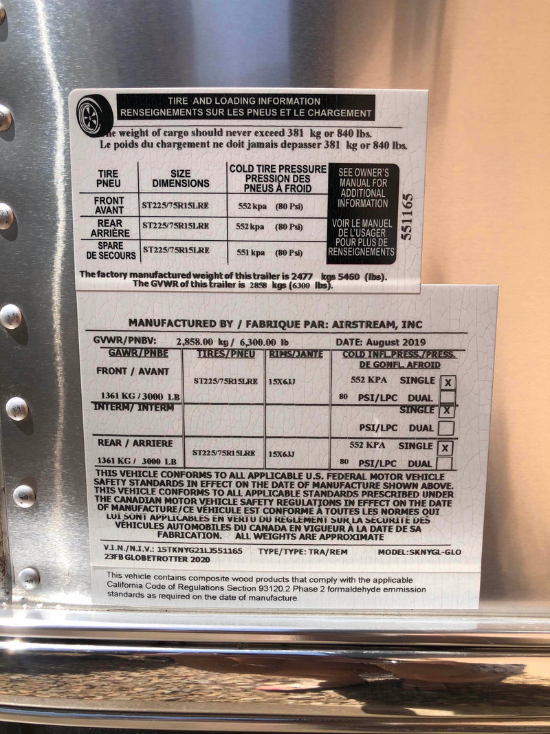 7 things to know about your Airstream's federal certification label