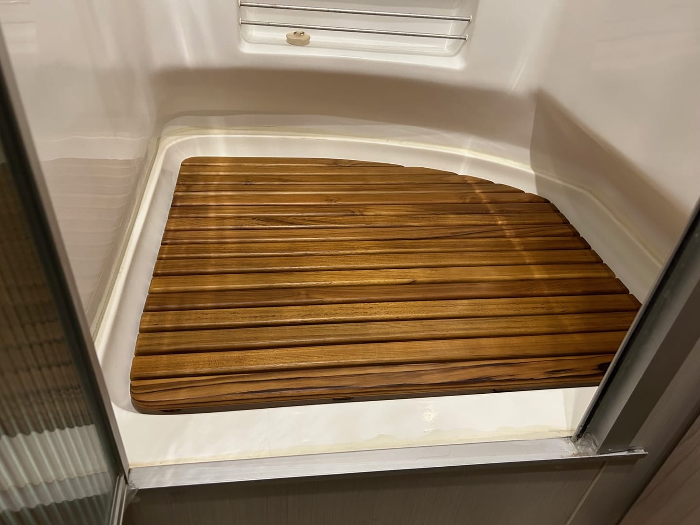 Airstream teak shower mat 22-23FB