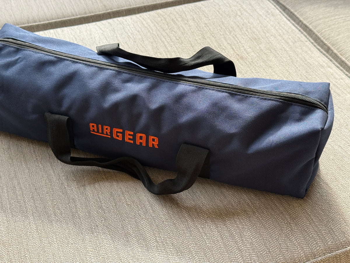 AIR GEAR Teak Roll-up Mat with storage bag