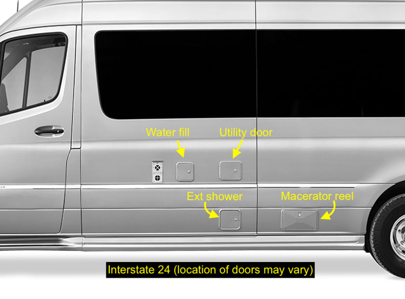 Battery Box/Utility Door Lock Set