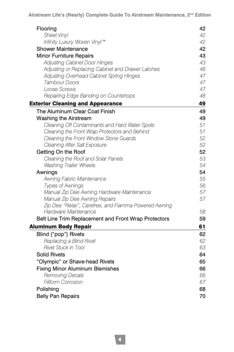 "The (Nearly) Complete Guide to Airstream Maintenance" book, 2nd edition