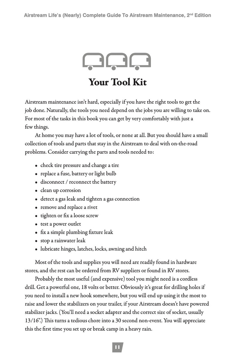 "The (Nearly) Complete Guide to Airstream Maintenance" book, 2nd edition