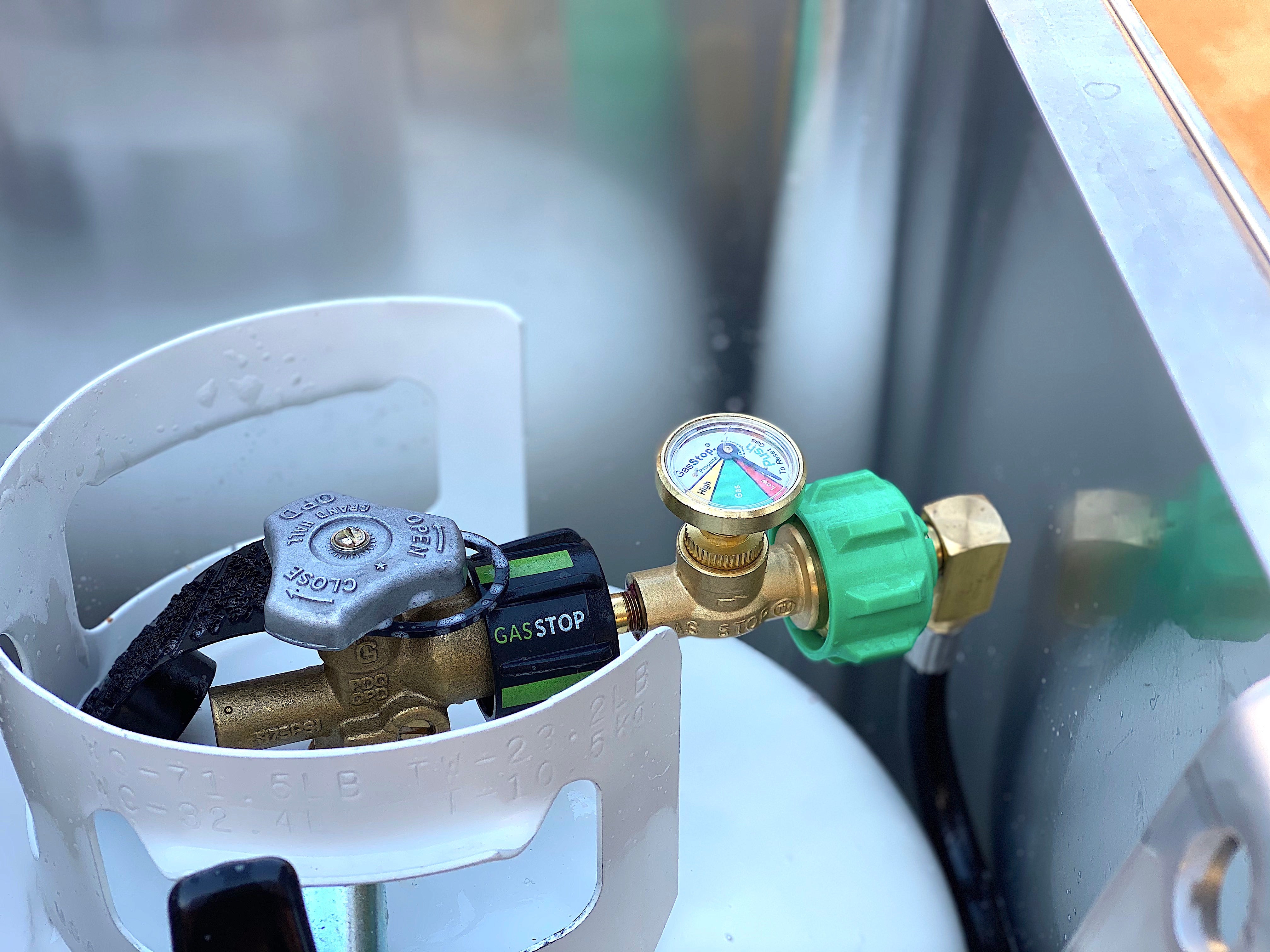 GasStop Gas Safety Shut-Off w/ Airstream Installation Kit